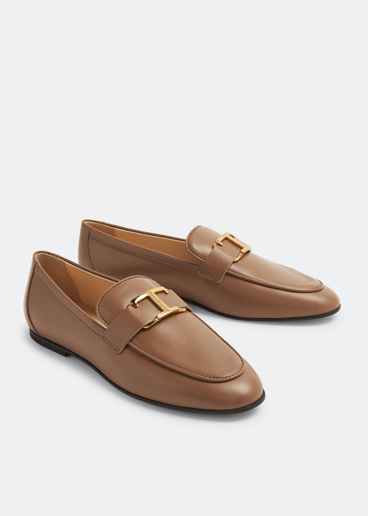 Tod's T Timeless 女士乐福鞋- 棕色阿联酋| Level Shoes