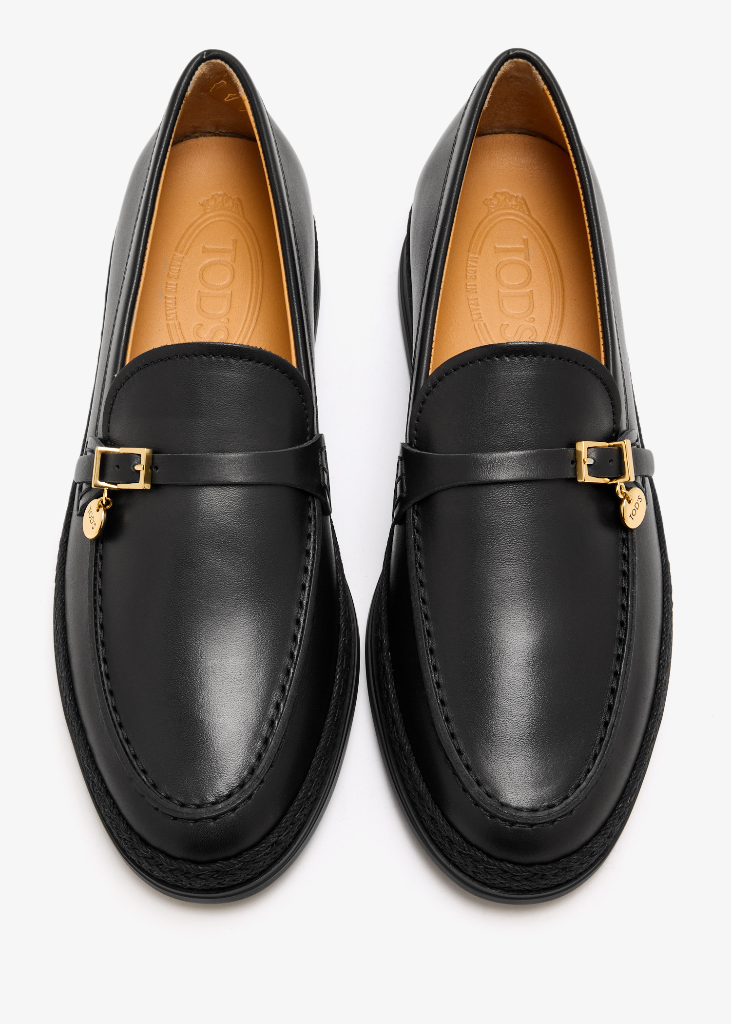 Tod's Leather loafers for Women - Black in UAE | Level Shoes