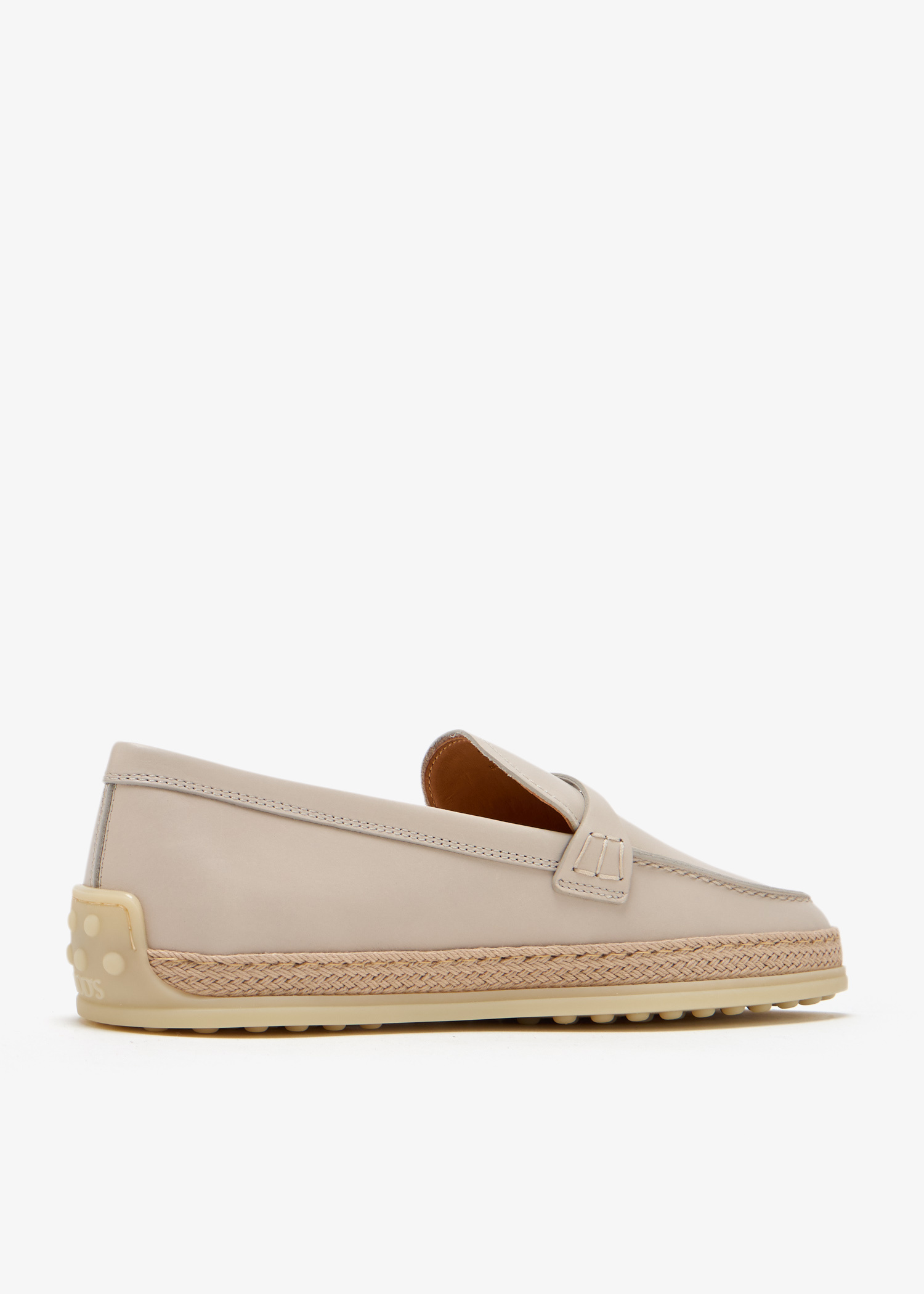 Tod's女性皮革便鞋- 阿联酋的奶油| Level Shoes