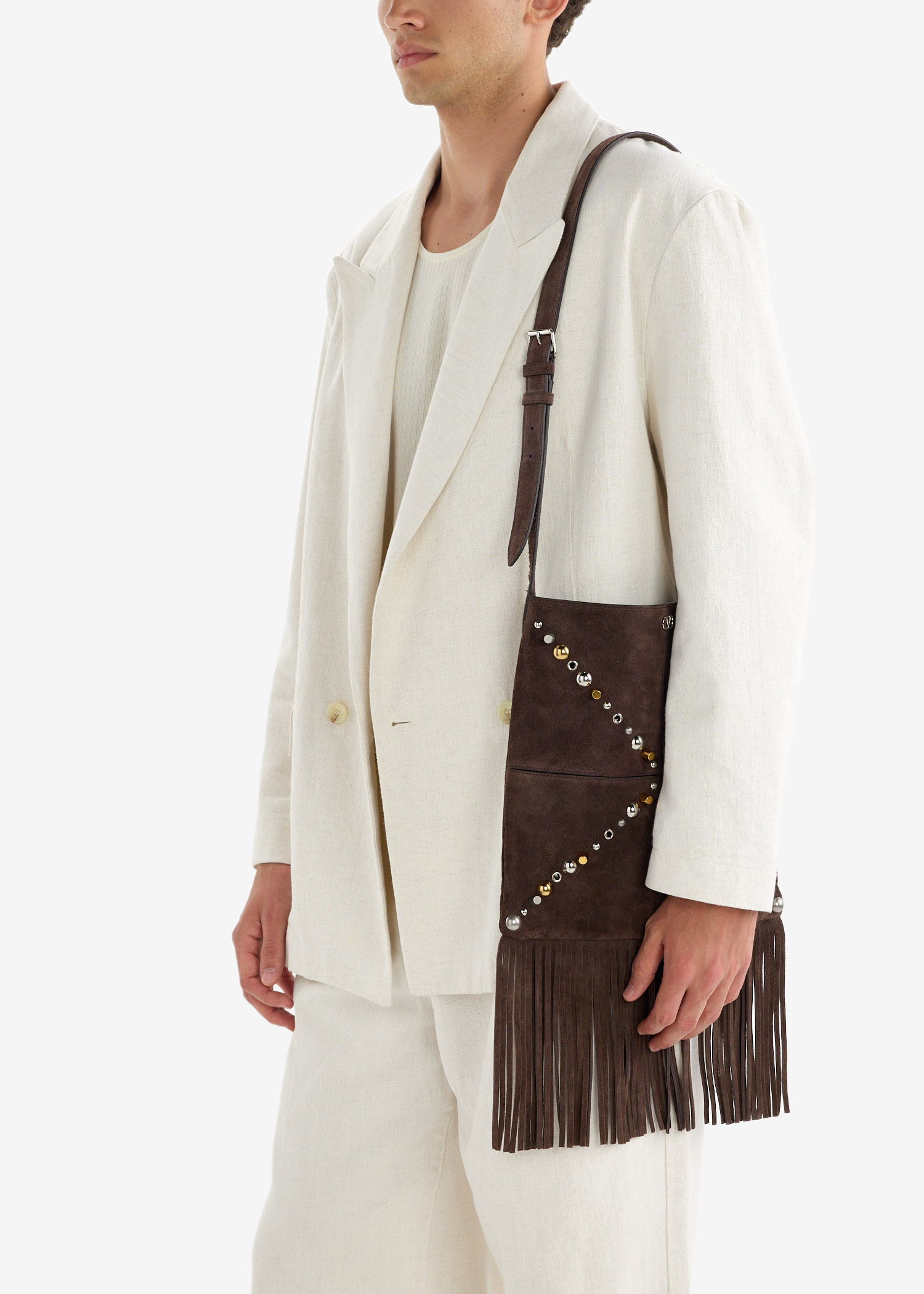 Valentino Garavani Nellcôte shoulder bag for Men - Brown in