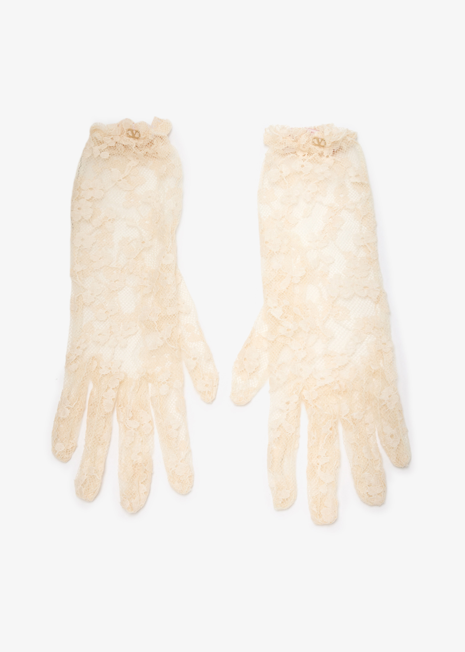 手袋 Valentino Garavani Cream Mesh Gloves Valentino Garavani Cream Mesh Gloves Valentino Garavani