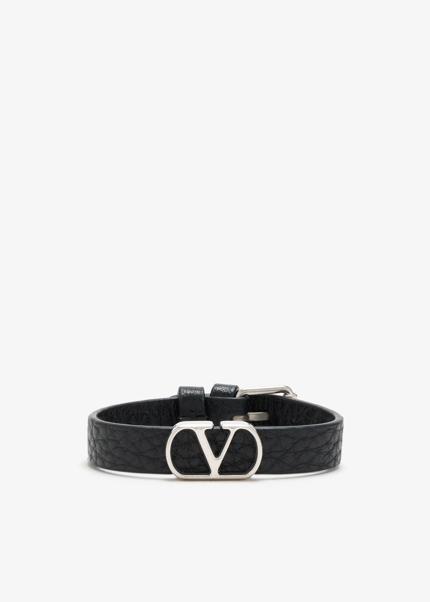 【関税&送料込み】Valentino Garavani Vlogo Signature Brace Valentino Garavani VLogo Signature bracelet for Men - Black
