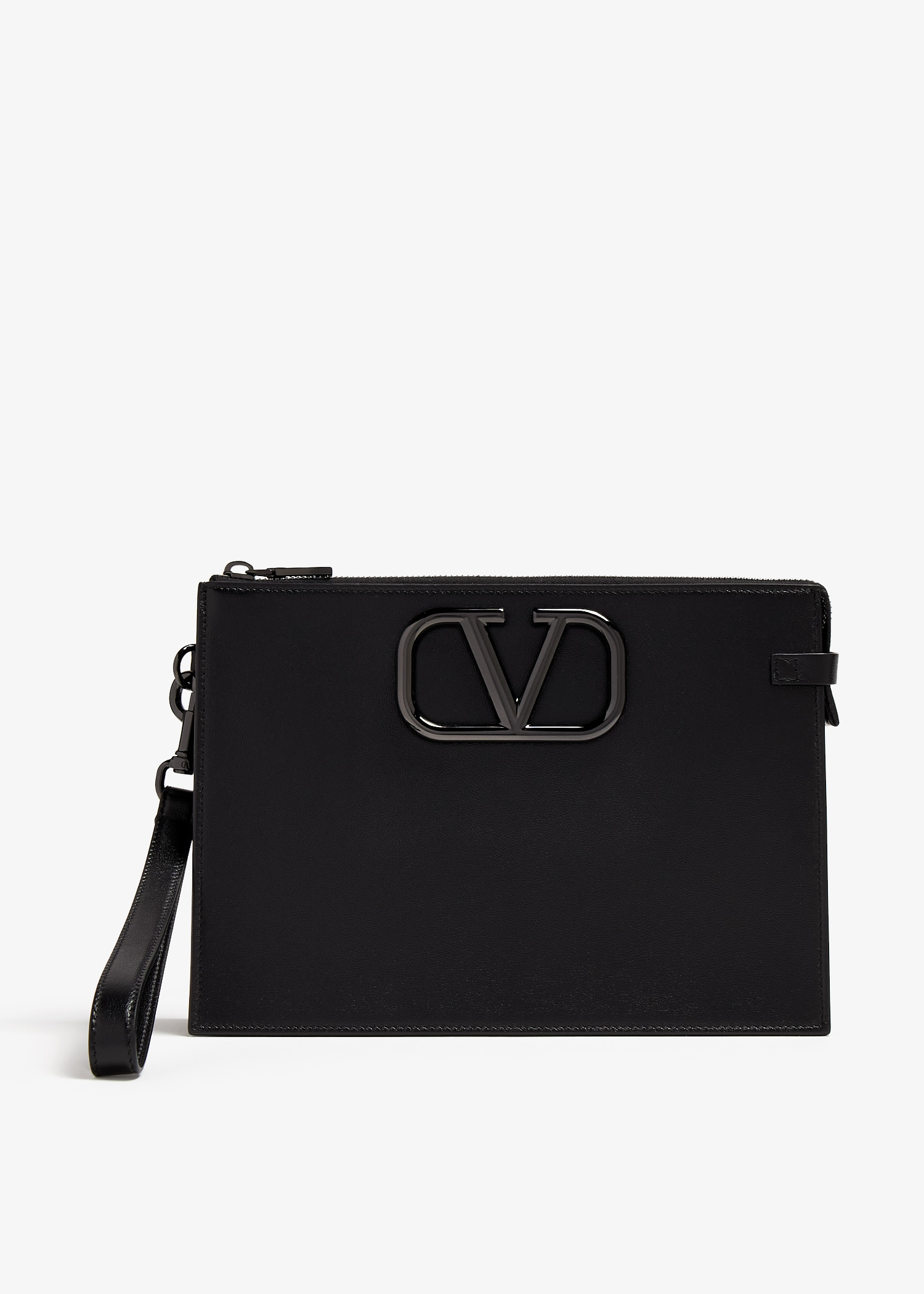 Valentino Garavani VLogo Signature pouch for Men - Black in