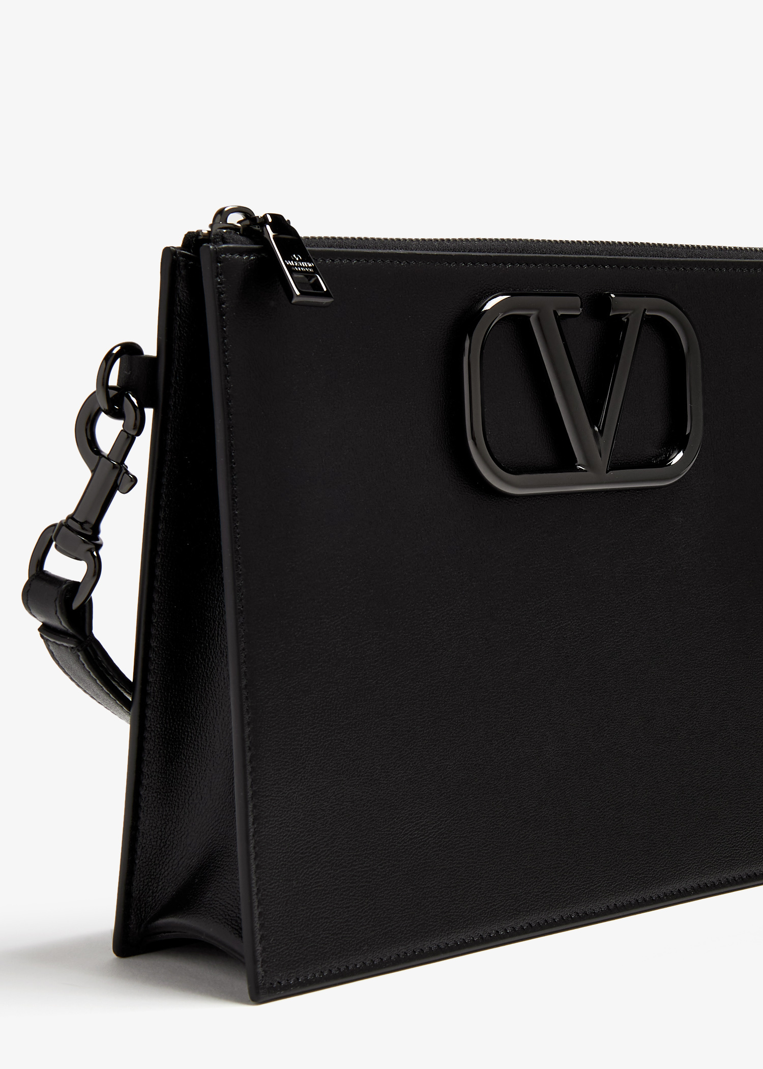 Valentino Garavani VLogo Signature pouch for Men - Black in
