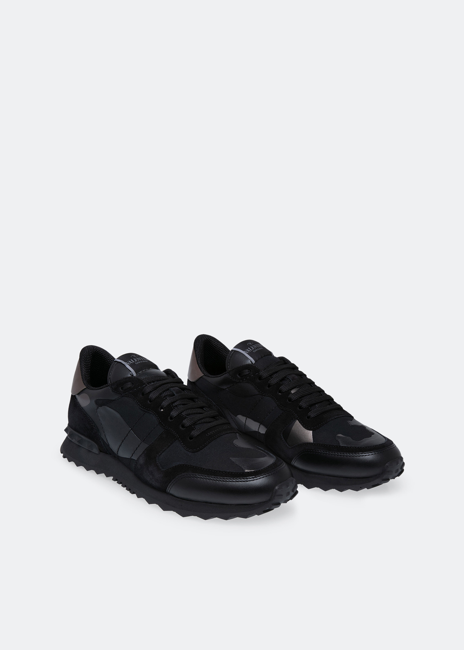Valentino Garavani★ブラック 迷彩 Noir Rockrunner スニーカー Valentino Garavaniのブラック 迷彩 Noir Rockrunner スニーカー