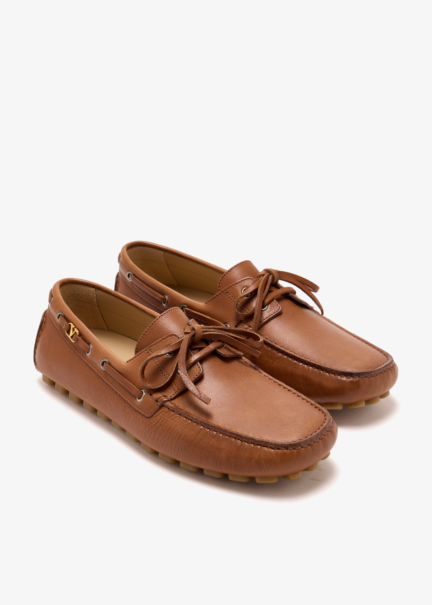 Valentino Garavani Fastway driver loafers for Men - Brown in