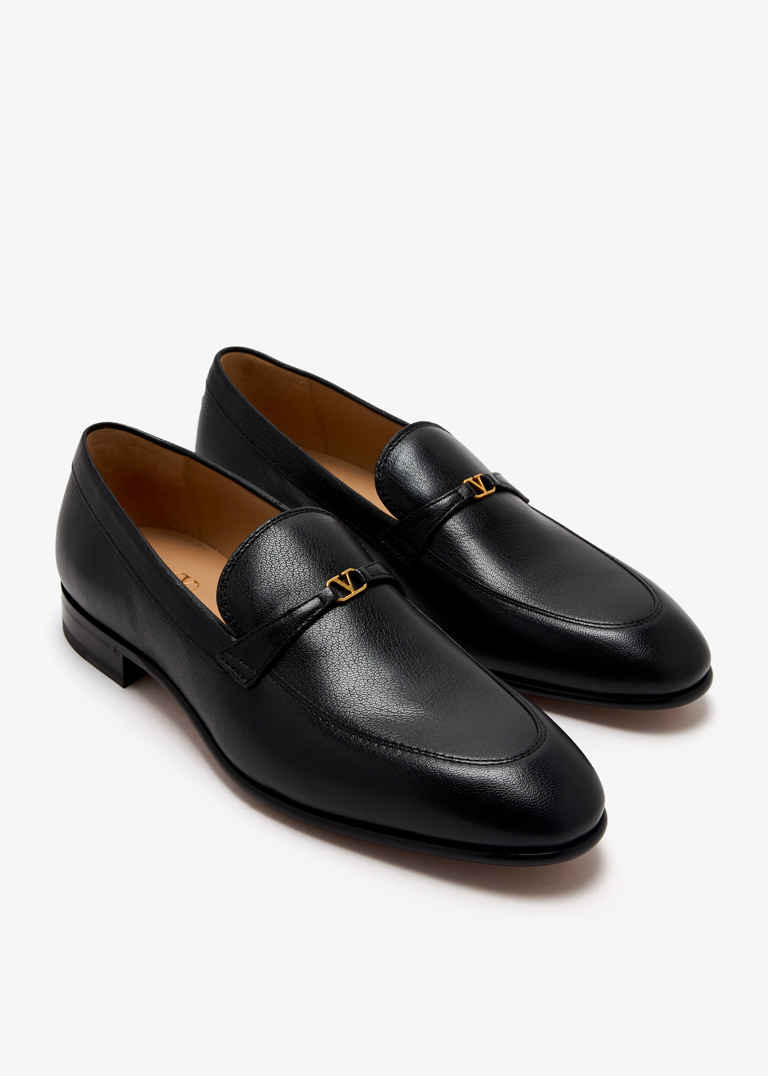 【関税込み】Valentino Garavani ブラック VLogo エスパドリーユ Valentino Garavani VLogo Signature loafers for Men - Black
