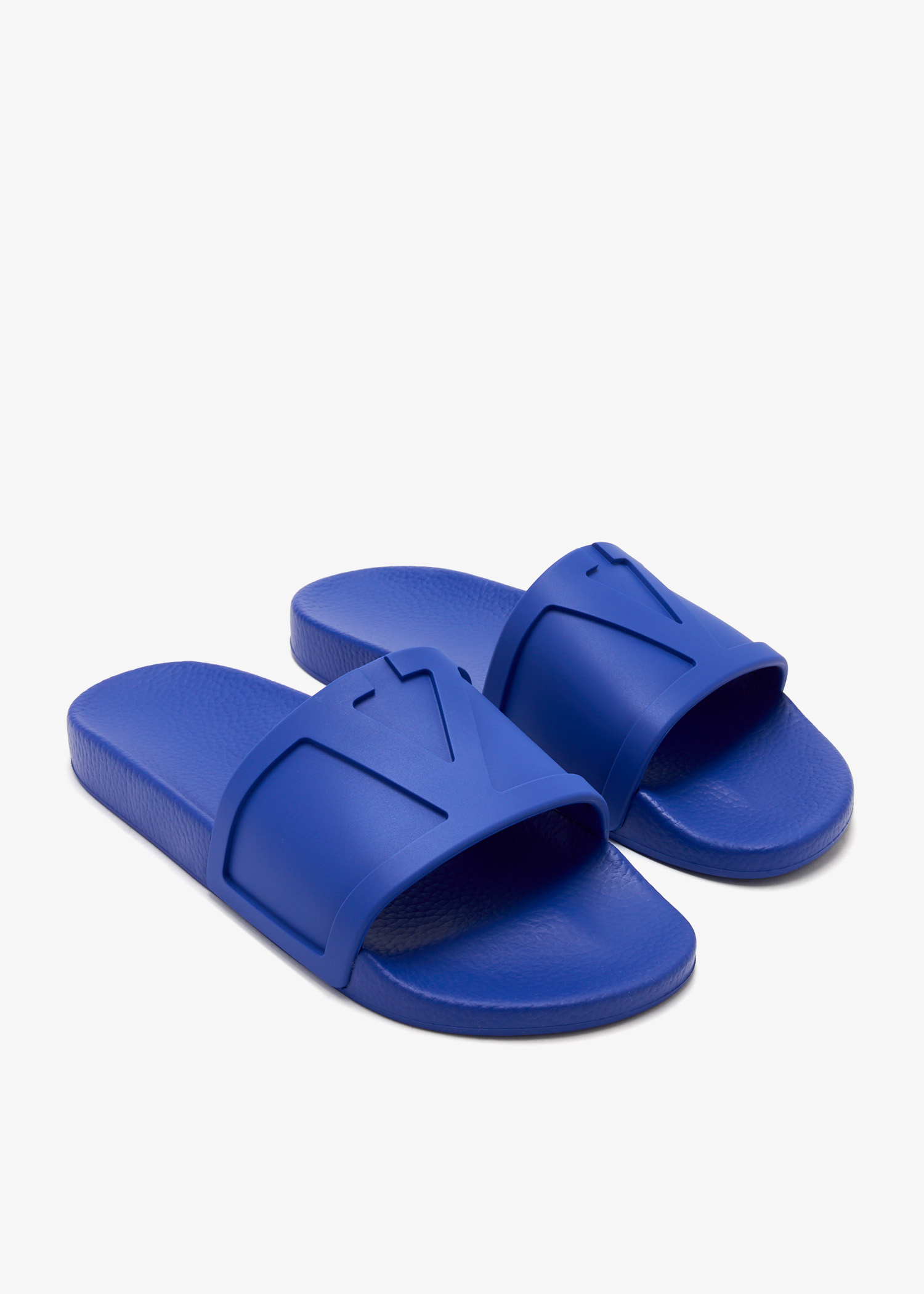 VALENTINO>>ロゴ装飾 スリッポン スライド Valentino Garavani Coolside slides for Men - Blue in UAE
