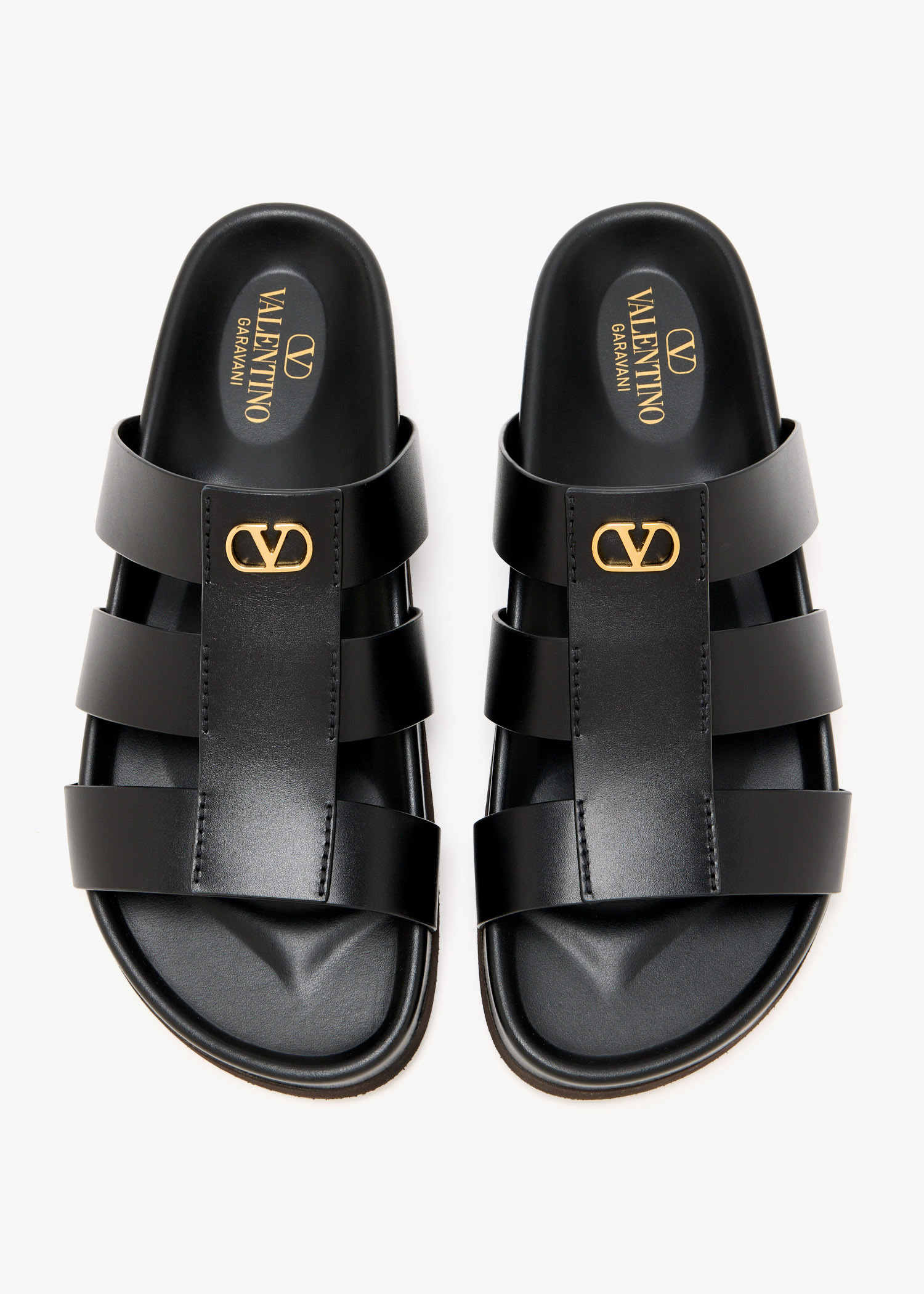 Valentino Garavani Studshield sandals for Men - Black in KSA