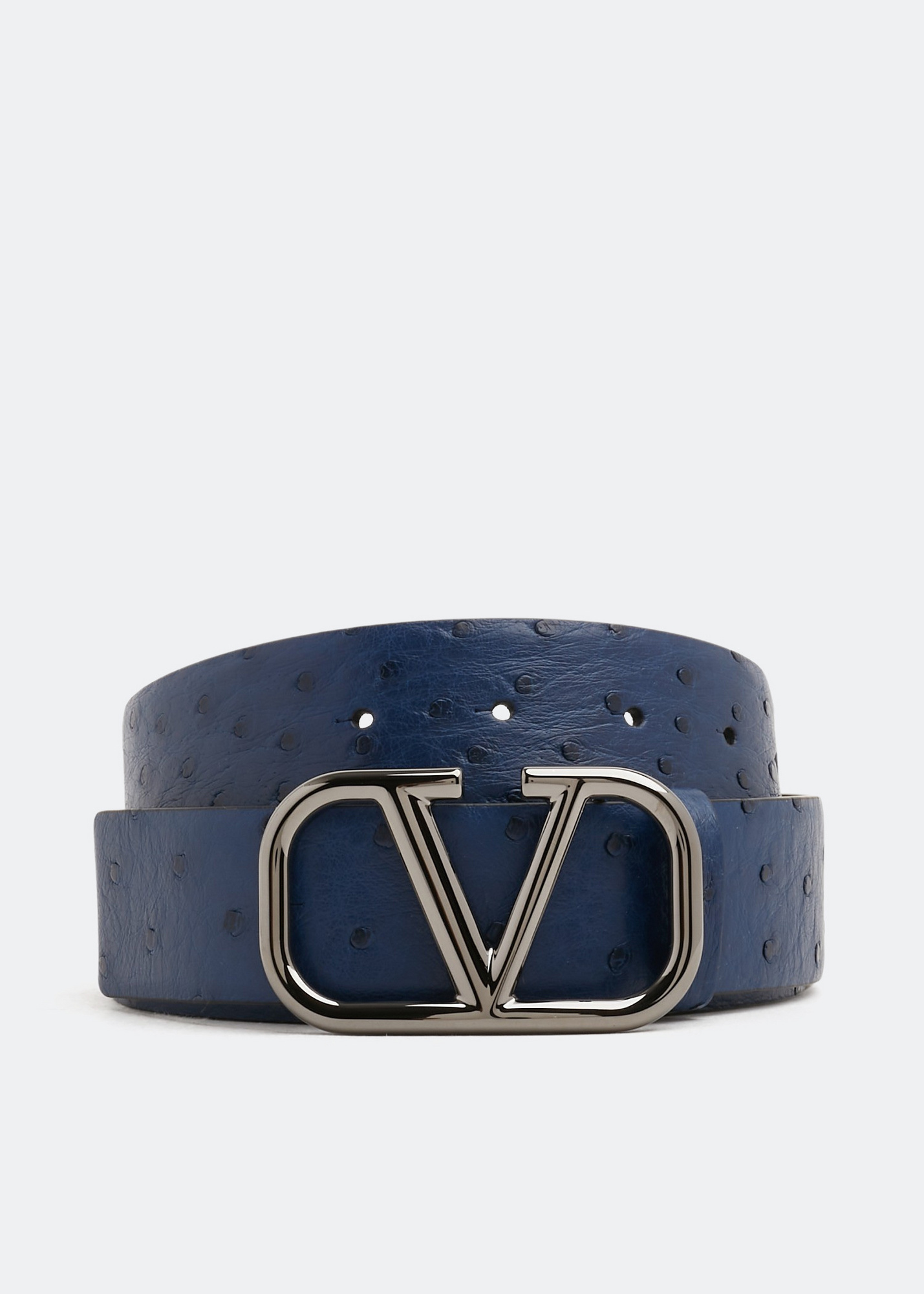 【関税＆送料込み】Valentino Garavani Vlogo Singature Belt Valentino Garavani VLogo Signature 40mm Leather Belt | Black