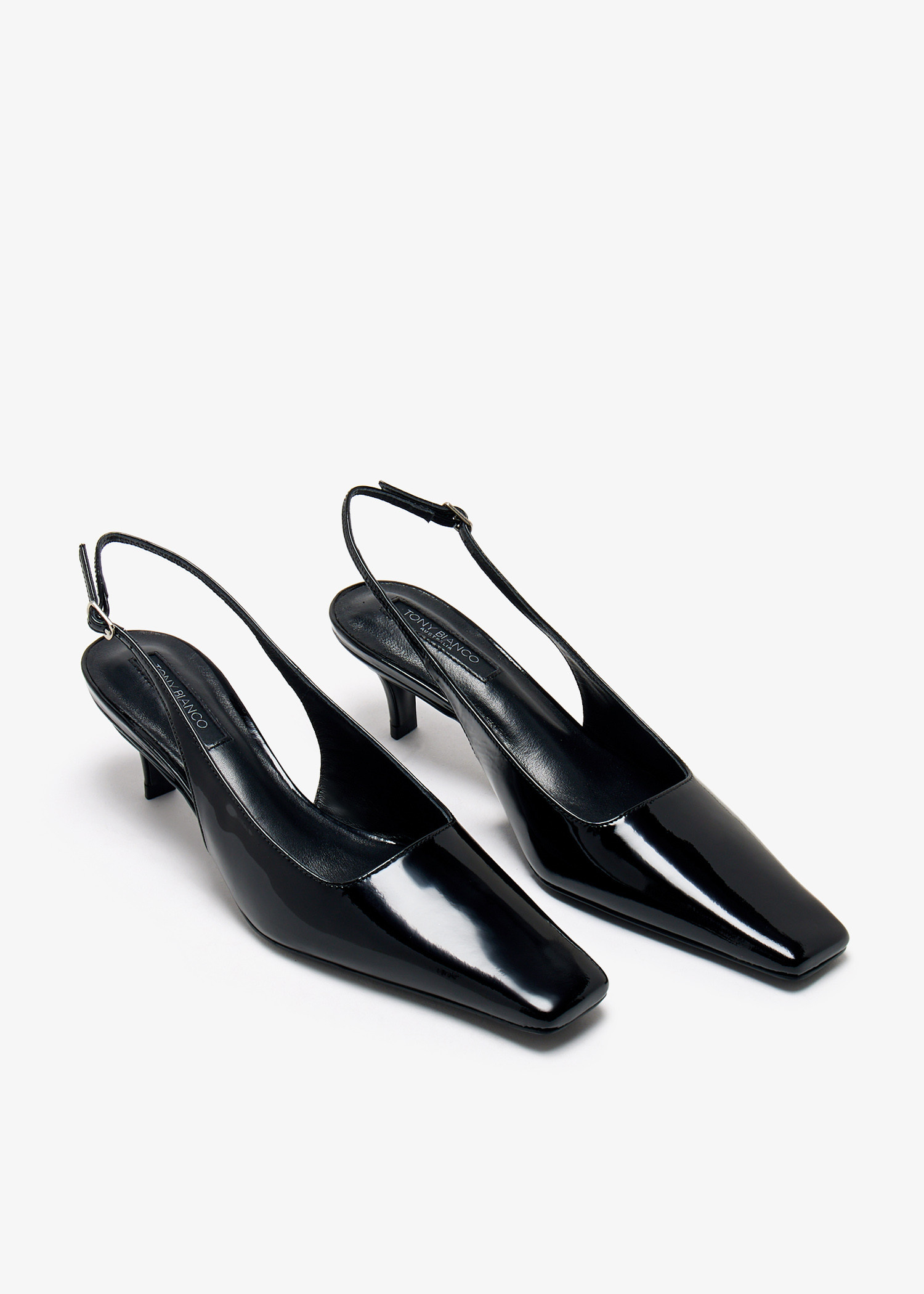 【希少】 TONY BIANCO ACE パテントレザーヒール 10cm ブラック Ace Black Patent Heels | Heels | Tony Bianco USA