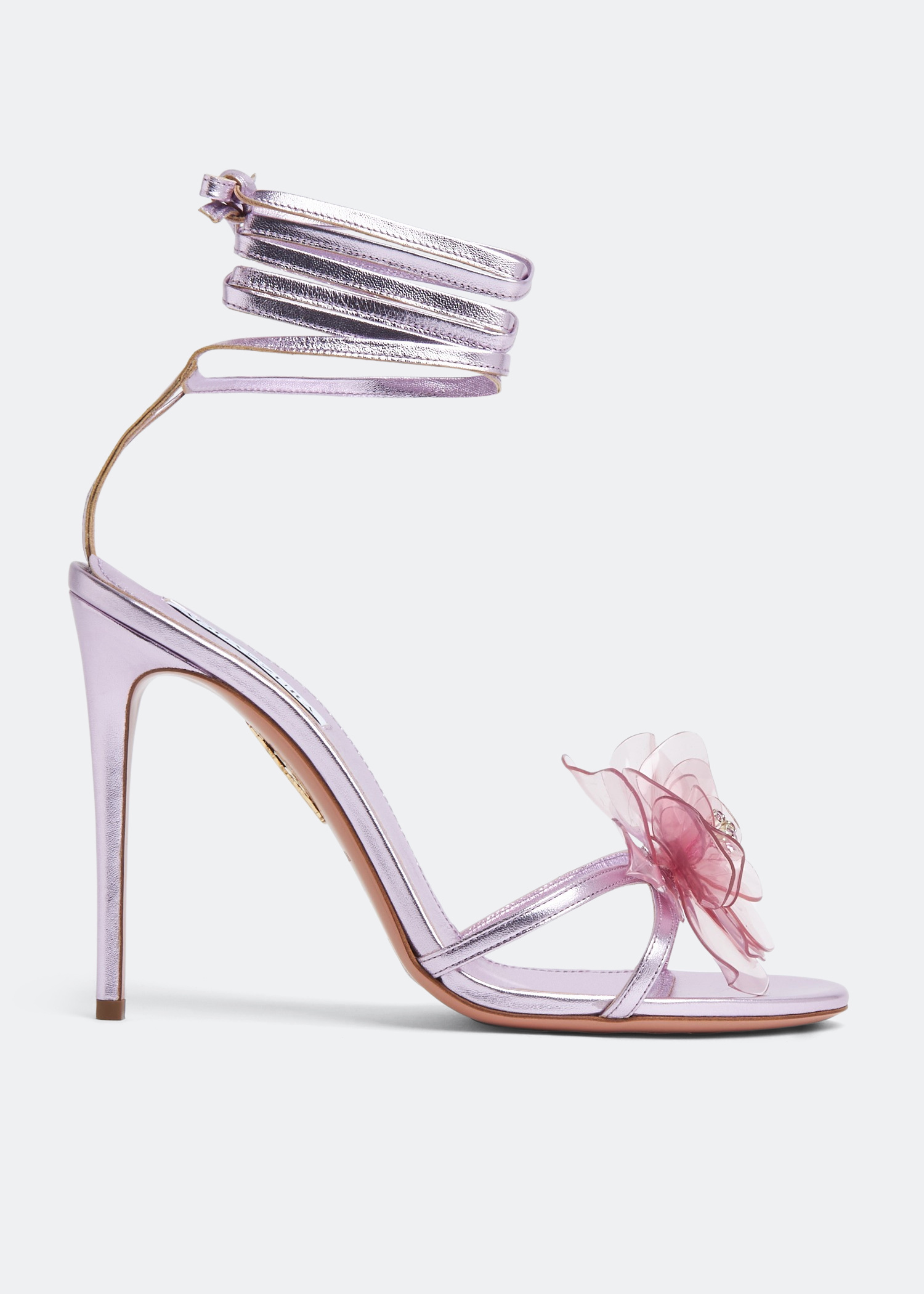 Aquazzura Zsa Zsa 105 sandals for Women - Purple in USA | Level Shoes