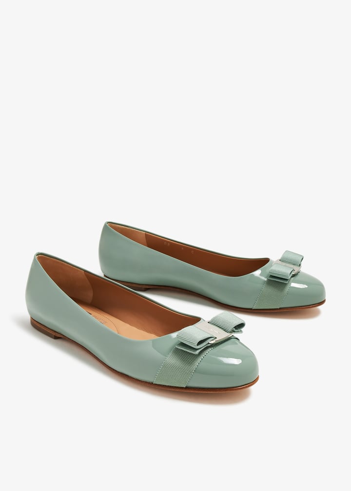 Ferragamo Varina ballet flats for Women - Green in USA | Level Shoes