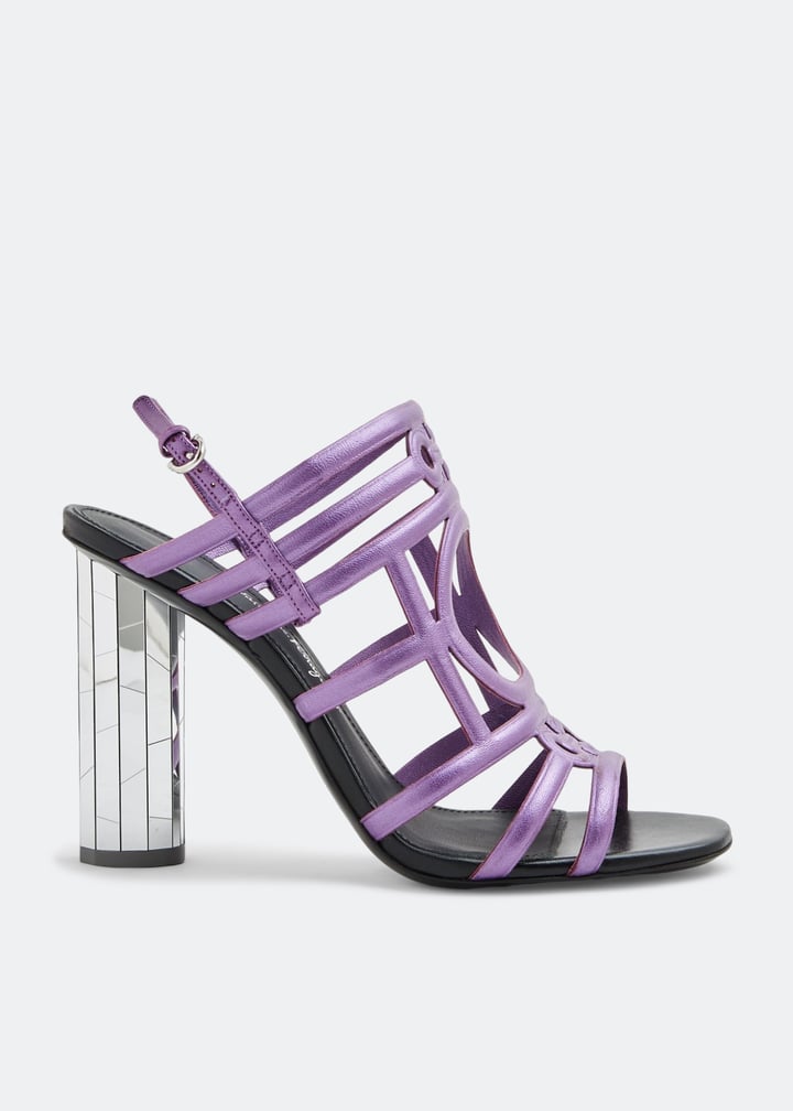 Ferragamo Strappy leather sandals for Women - Purple in UAE
