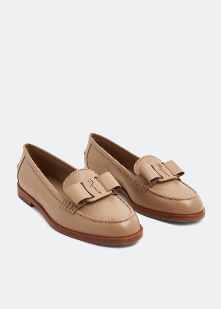 Ferragamo Viva loafers for Women - Beige in USA | Level Shoes