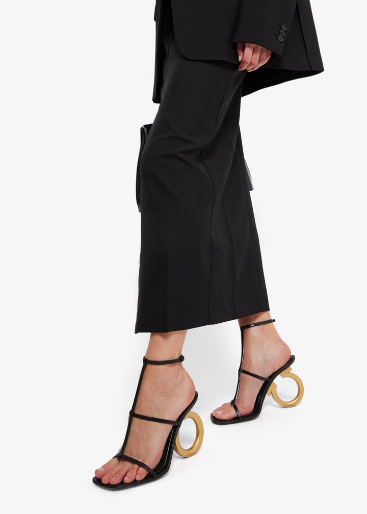 ♡送料関税込♡Salvatore Ferragamo ELINA サンダル FERRAGAMO - Elina leather sandals black - The Corner