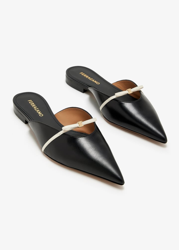 Ferragamo Mini bow mules for Women - Black in UAE | Level Shoes