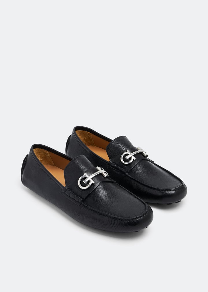 Ferragamo Gancini loafers for Men Black in UAE Level Shoes
