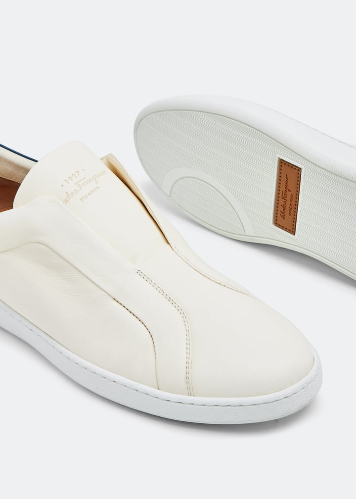 Ferragamo Garda slip-on sneakers for Men - White in UAE