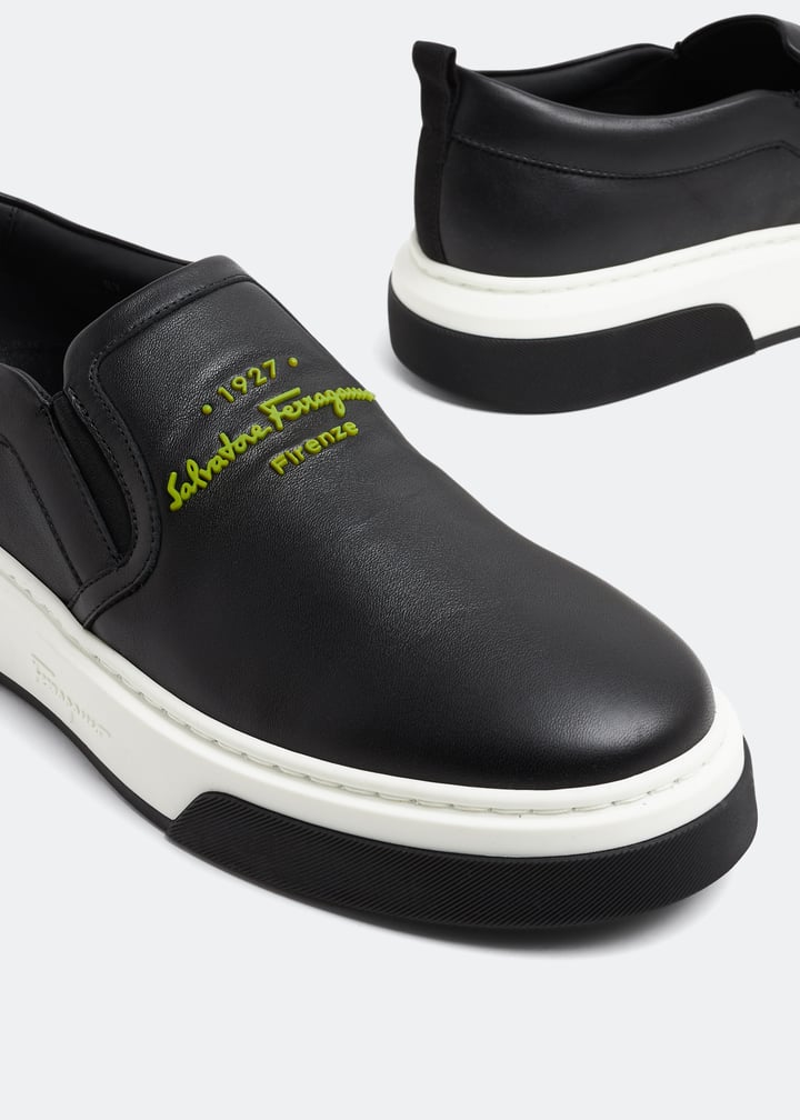 Ferragamo Cassina sneakers for Men - Black in UAE | Level Shoes