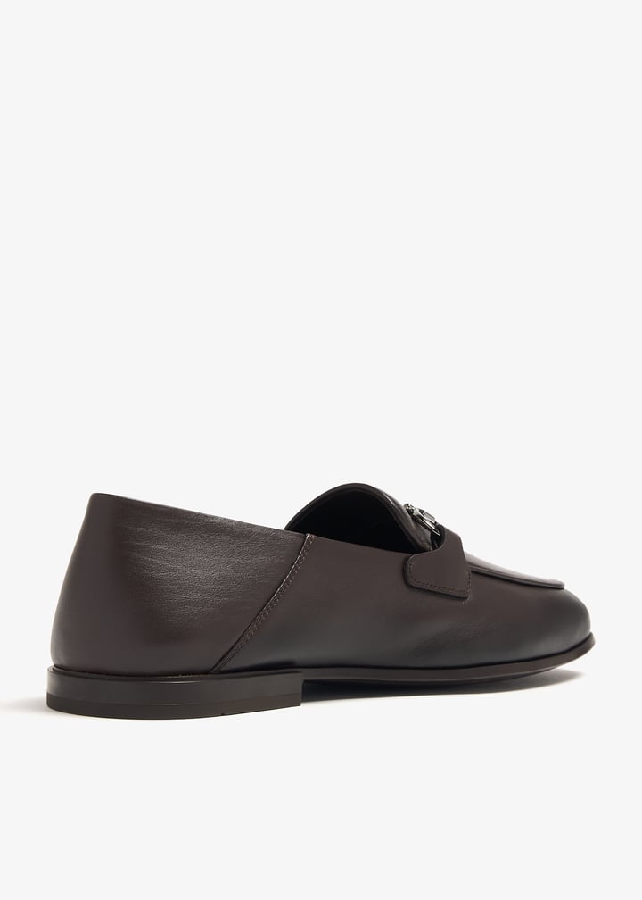Ferragamo Gancini ornament moccasins for Men - Brown in UAE