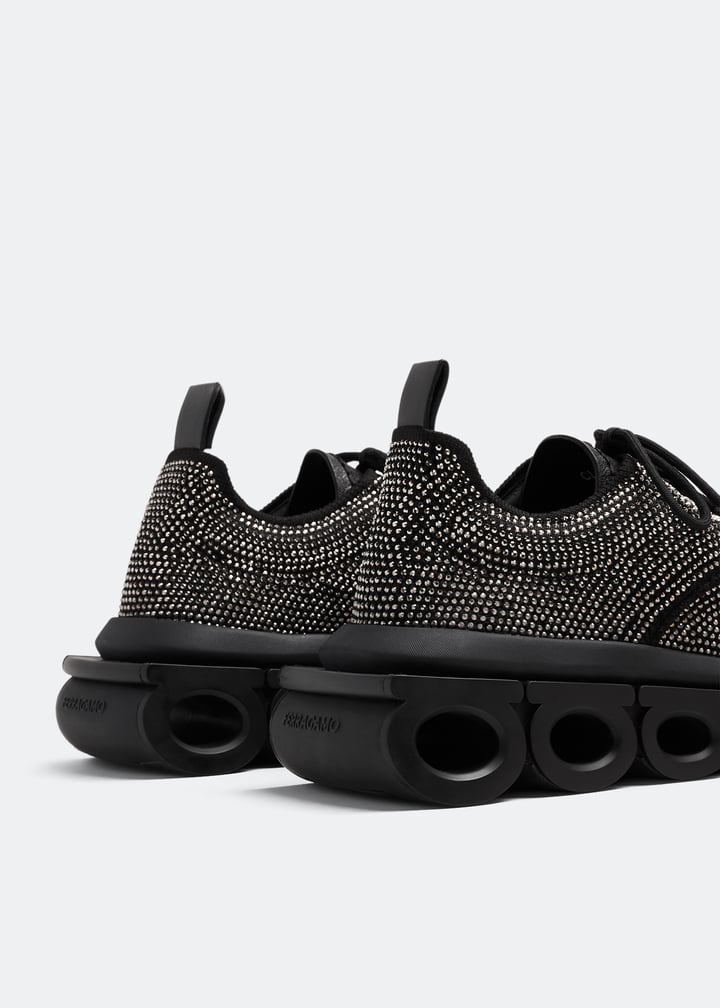 naomi0626aoi0825ページ Ferragamo Nima crystal-embellished sneakers for Women