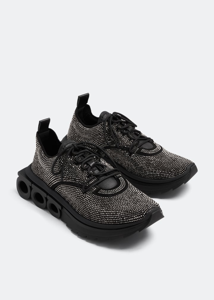 Ferragamo Nima crystal-embellished sneakers for Women
