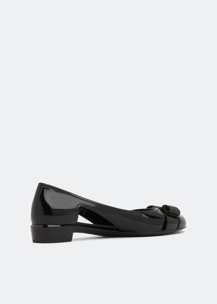 Ferragamo Vara jelly ballet flats for Women Black in UAE Level