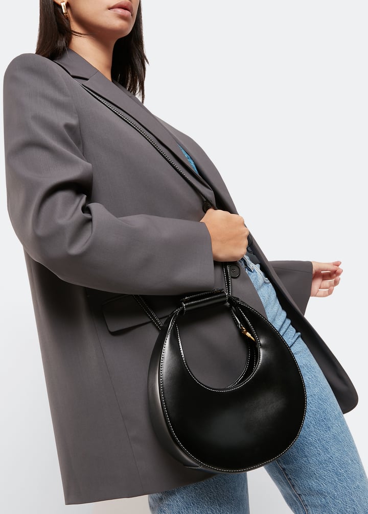 ★STAUD★ Mini Moon Shoulder Bag Marine 079244MAR 079244MARF CUSTOM MINI MOON BAG BLACK