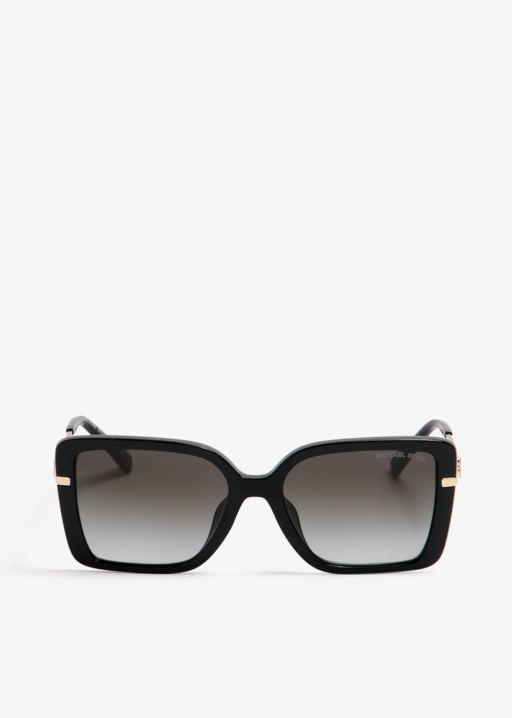 MK Blue and Black Square Sunglasses NWOT Castellina Blue Ridge Sunglasses in BLACK - Sale | Michael Kors [US] main image 4