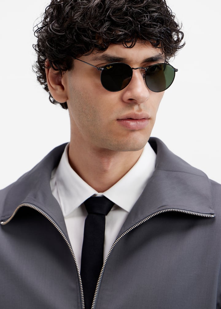 Ray-Ban Round Metal sunglasses for Men Black in UAE Level Shoes