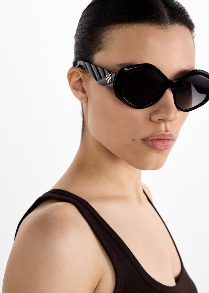 ★Kira★ Tory Burch Kira quilted geometric sunglasses for Women