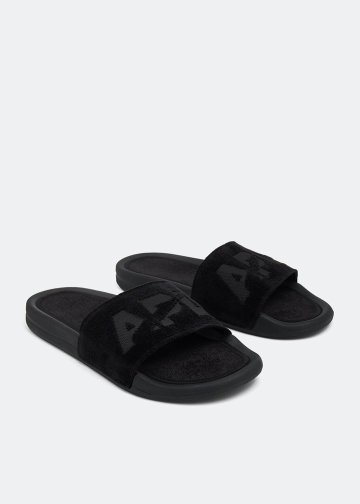 NEW APL men\'s techloom velvet slide in black Men main image 2