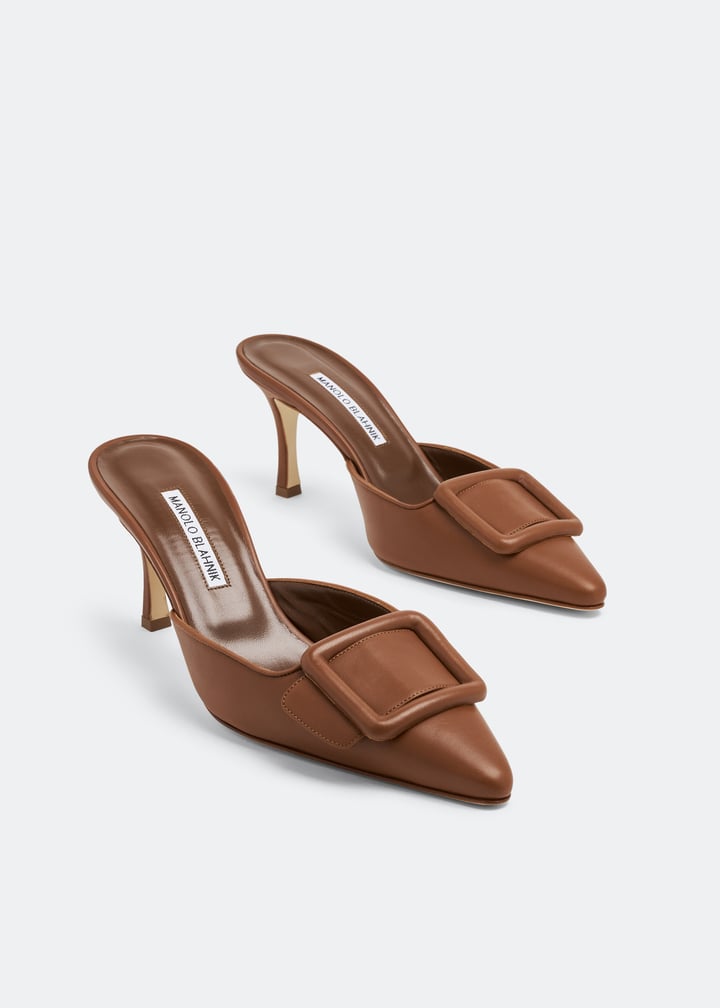 Manolo Blahnik Maysale mules for Women - Brown in USA