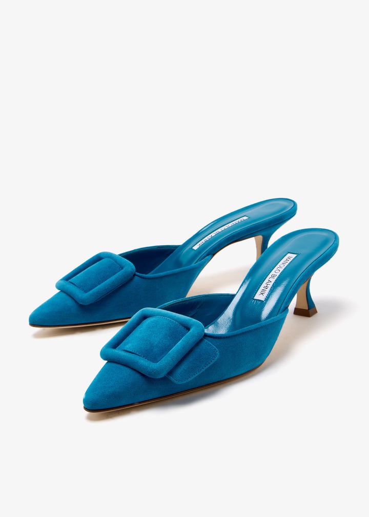 Manolo Blahnik Maysale mules for Women - Blue in UAE | Level