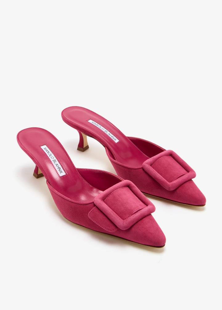 Suede Ladies Pink Mules JW Anderson Women's Pink Suede Espadrille