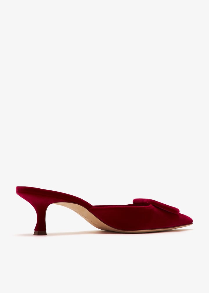 Manolo Blahnik Maysale mules for Women Red in Bahrain Level Shoes