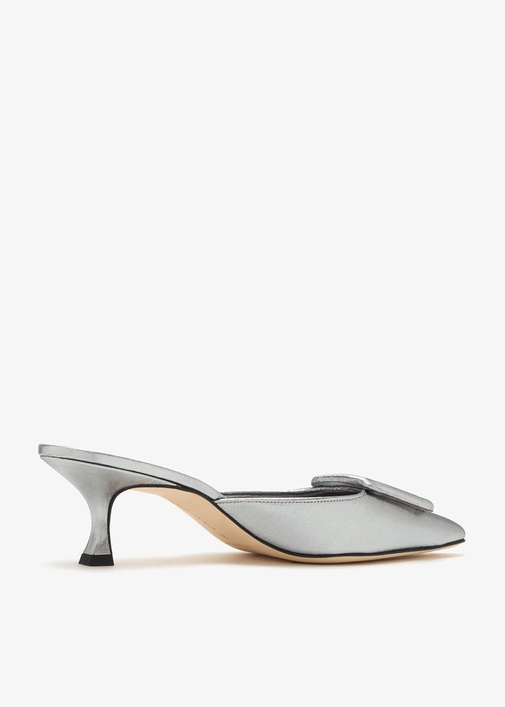 Manolo Blahnik Maysale mules for Women - Grey in UAE | Level