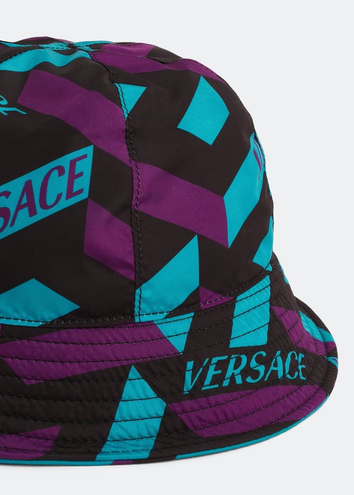 Versace La Greca bucket hat for Men - Multicolored in KSA  display picture 3