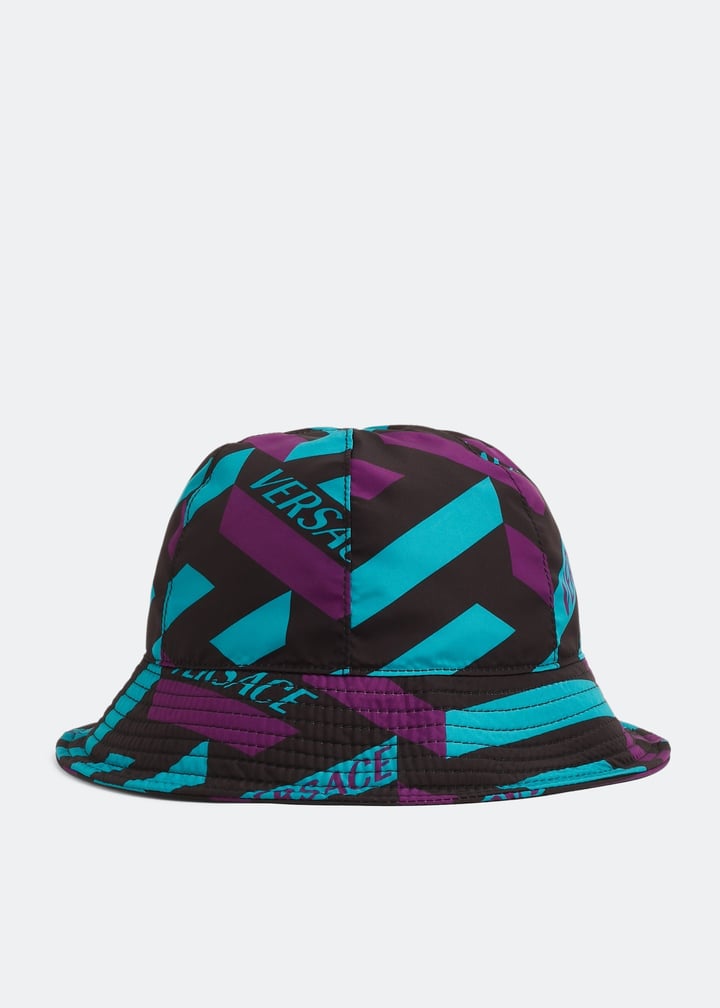VERSACE | 
Pink \'La Greca\' Bucket Hat Shop Kids Red  main image 3