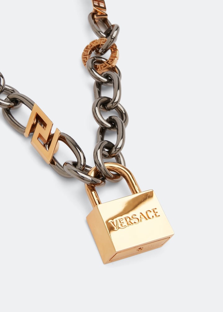 Versace Padlock chain necklace for Women - Metallic in UAE | Level