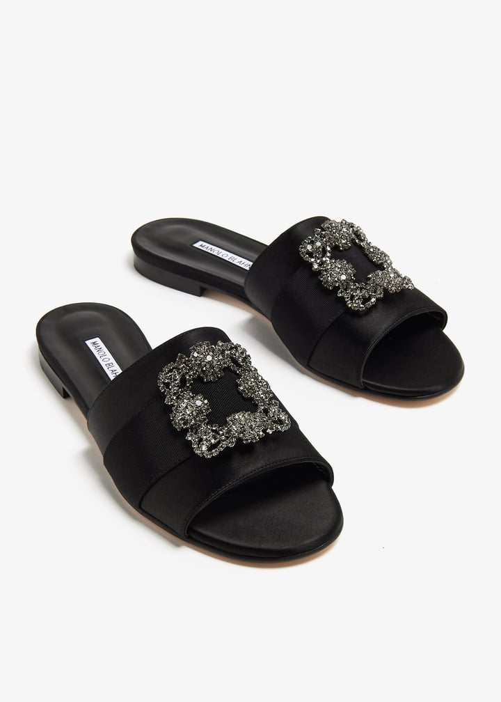Manolo Blahnik Martamodflat sandals for Women - Black in USA
