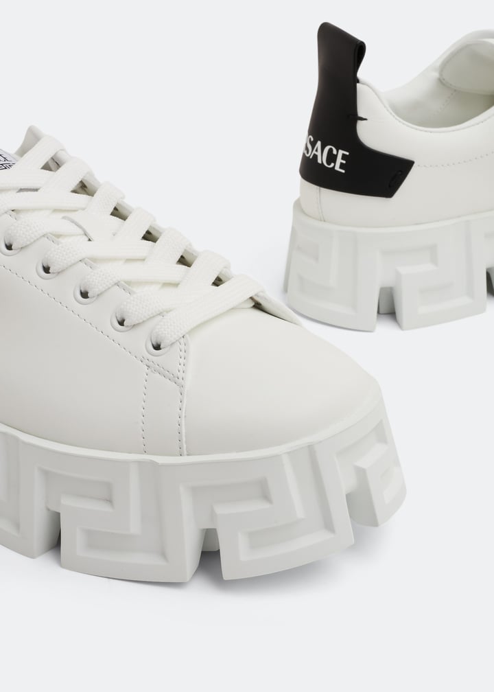 Versace Greca sneakers for Men - White in UAE | Level Shoes Versace Greca sneakers for Men - White in UAE | Level Shoes