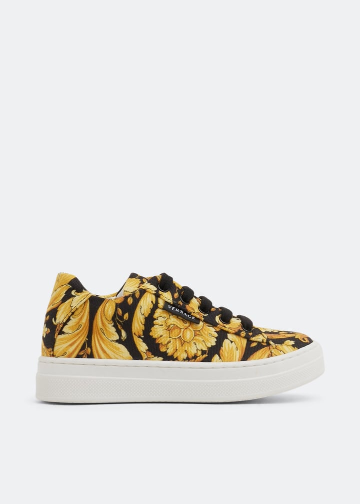 Versace Greca Barocco print sneakers for Girl Printed in UAE