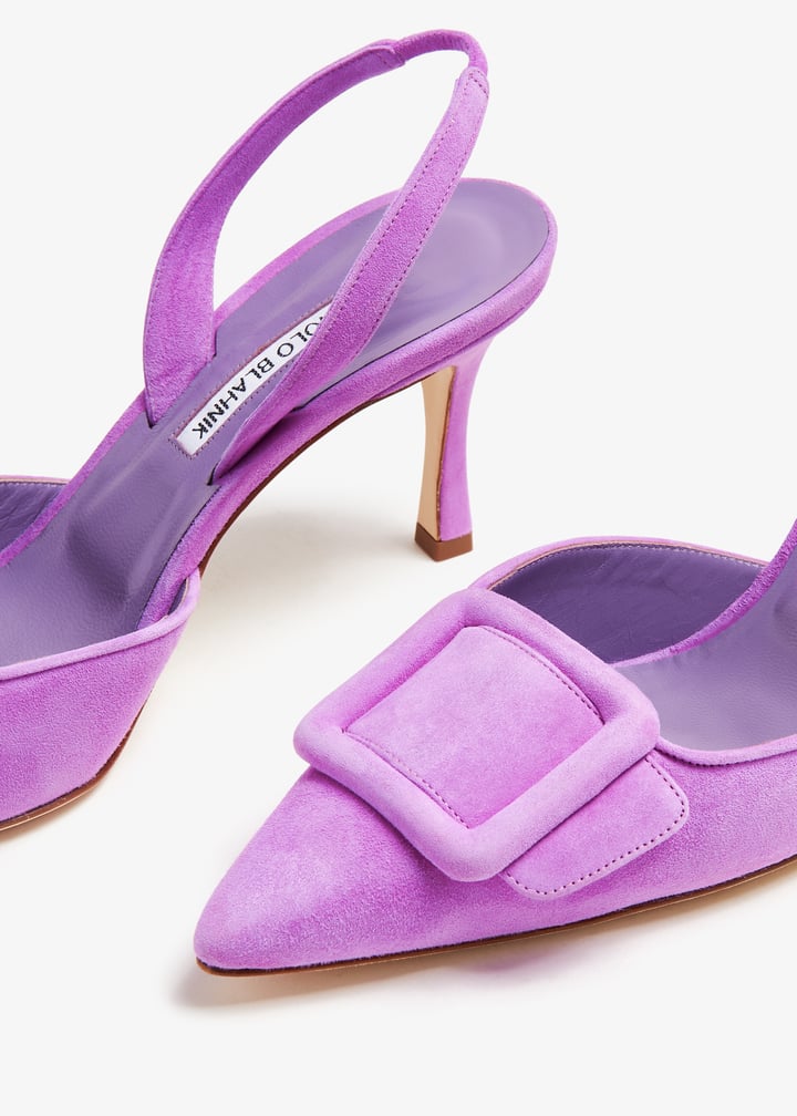 Manolo Blahnik Maysli slingback pumps for Women - Purple in