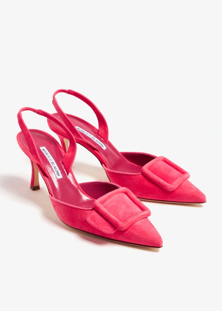 MANOLO BLAHNIK ピンクスリングバックミュール MANOLO BLAHNIK ピンクスリングバックミュール マノロ ブラニク