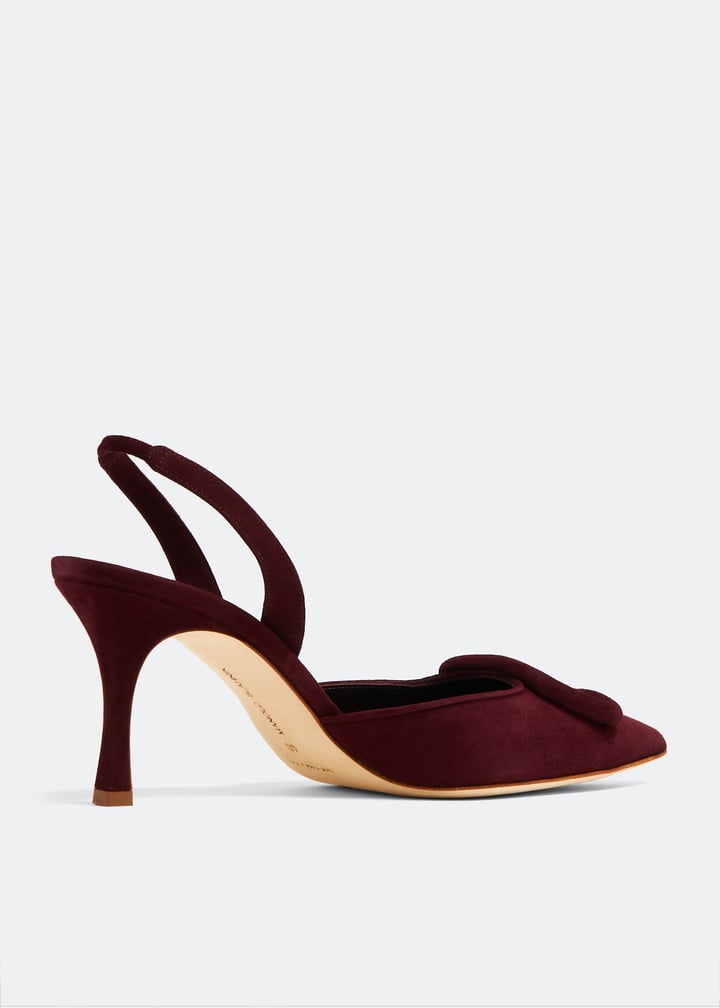 Manolo Blahnik Maysli slingback pumps for Women - Burgundy
