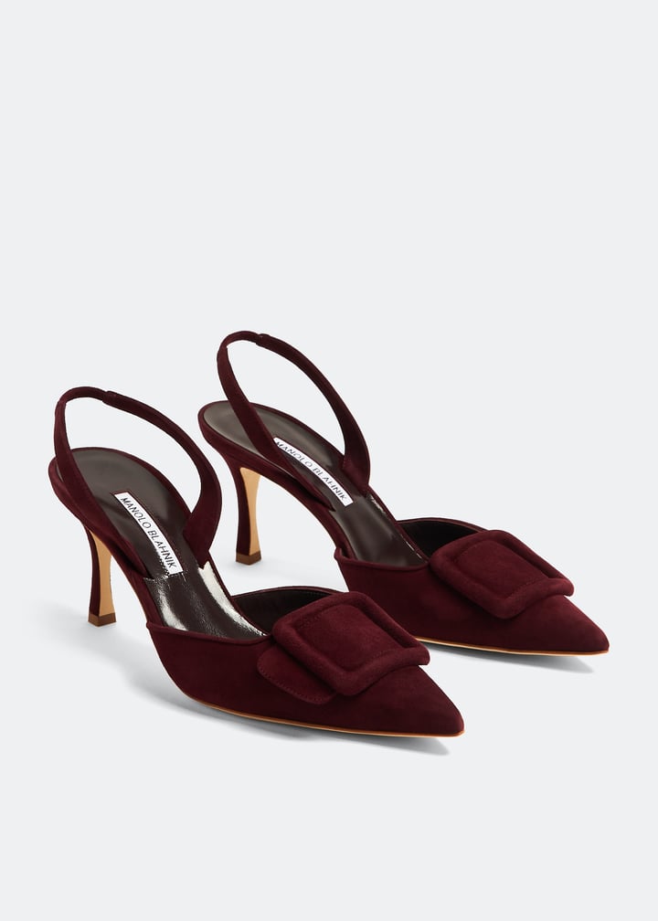 Manolo Blahnik Maysli slingback pumps for Women - Burgundy