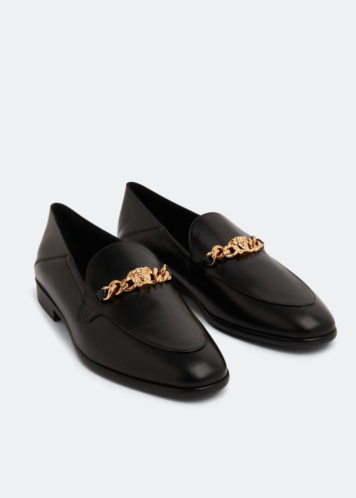 Versace La Medusa chain loafers for Men - Black in USA  display picture 1