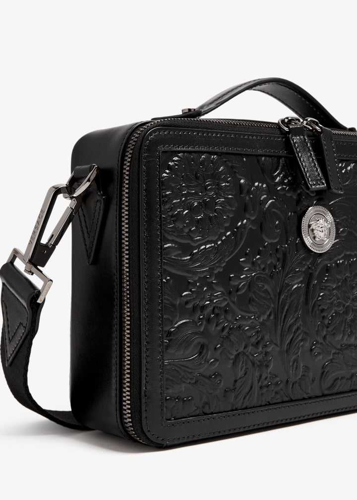 ヴェルサーチェ Biggie Baroccoメッセンジャーバッグ ブラック Versace Medusa Biggie Barocco messenger bag for Men - Black